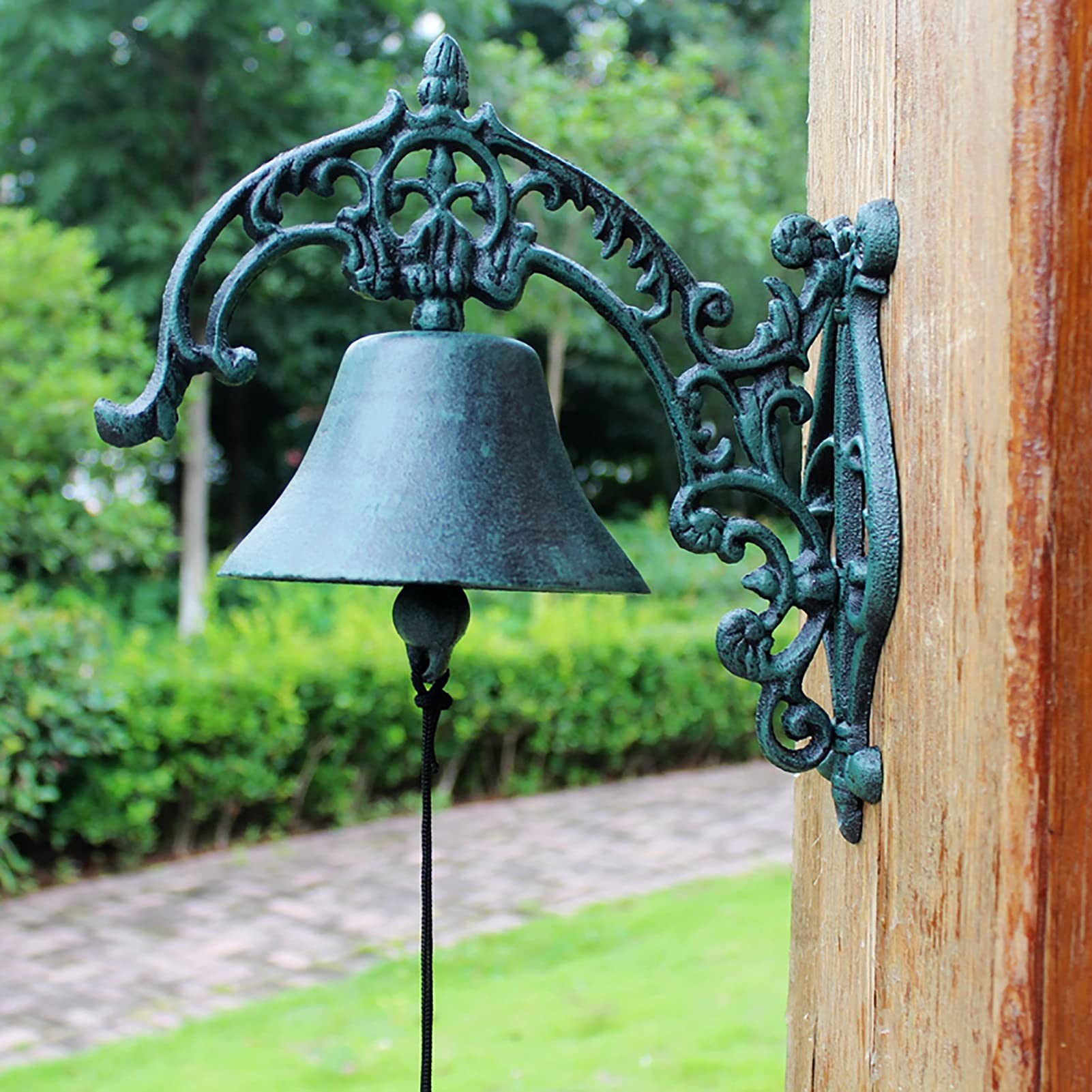 Mookaitedecor Campana A Vento In Cristallo Di Agata Verde - Carillon In Geode Naturale Per Decorazione Casa E Giardino, Cristallo Curativo - 3