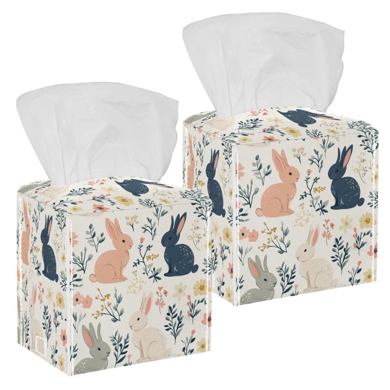 Boîte à mouchoirs en cuir pour comptoir de coiffeuse et table de salon