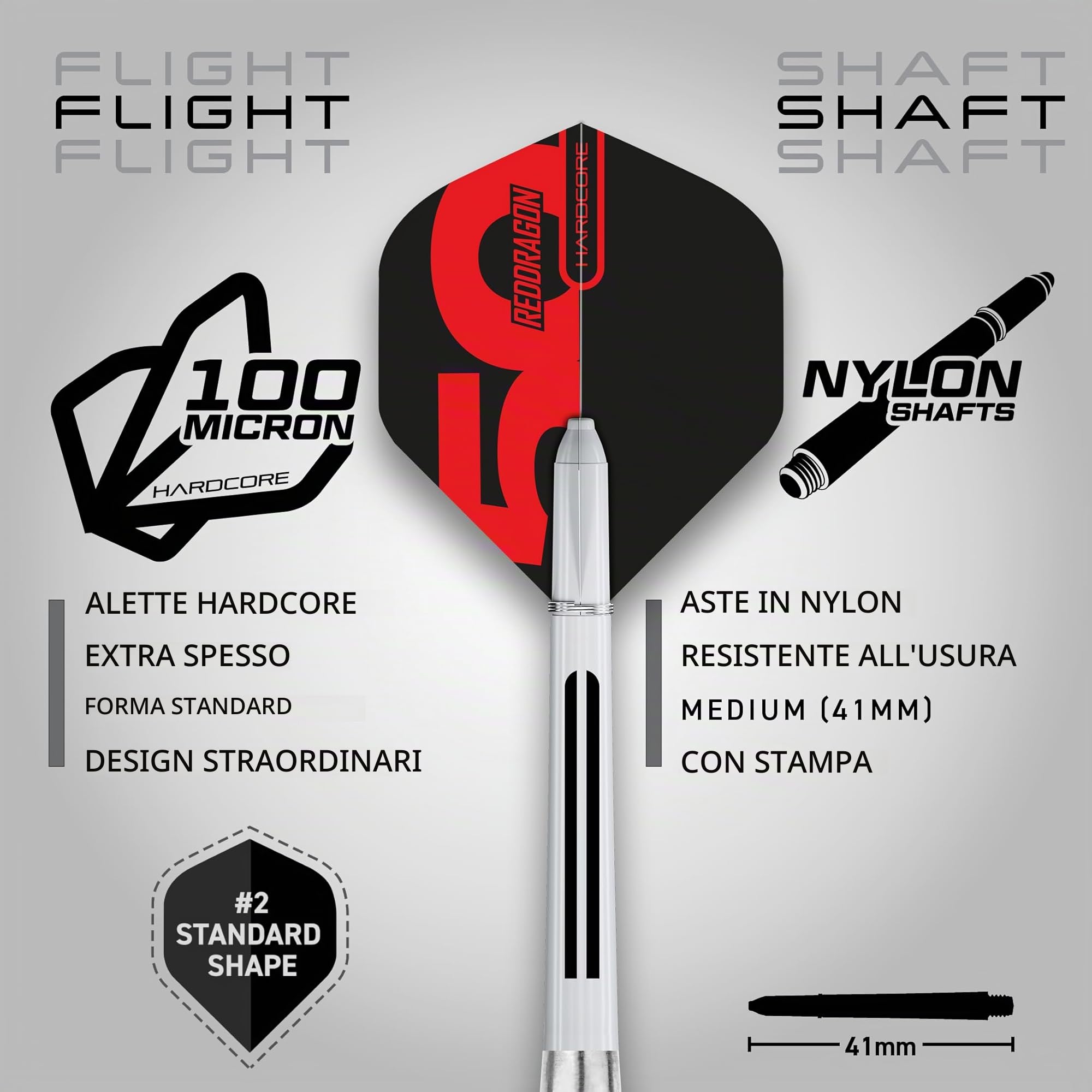 RED DRAGON Darts - Axis Professionale Darts 18g - Softip Freccette Tungsteno con Punta Acciacio, Voli e Freccette Aste