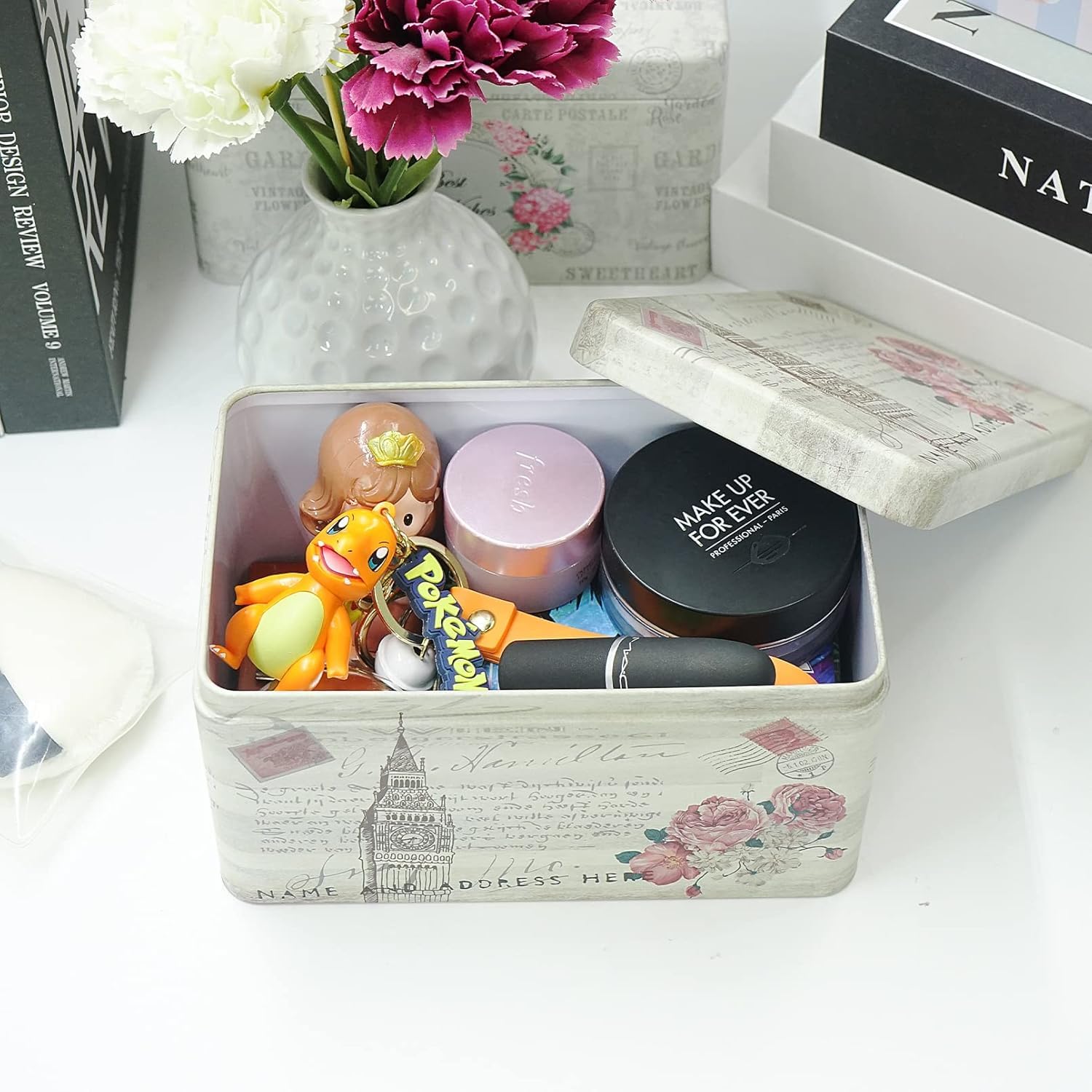 Amazon.com: DreamsEden Tin Metal Keepsake Boxes, Vintage