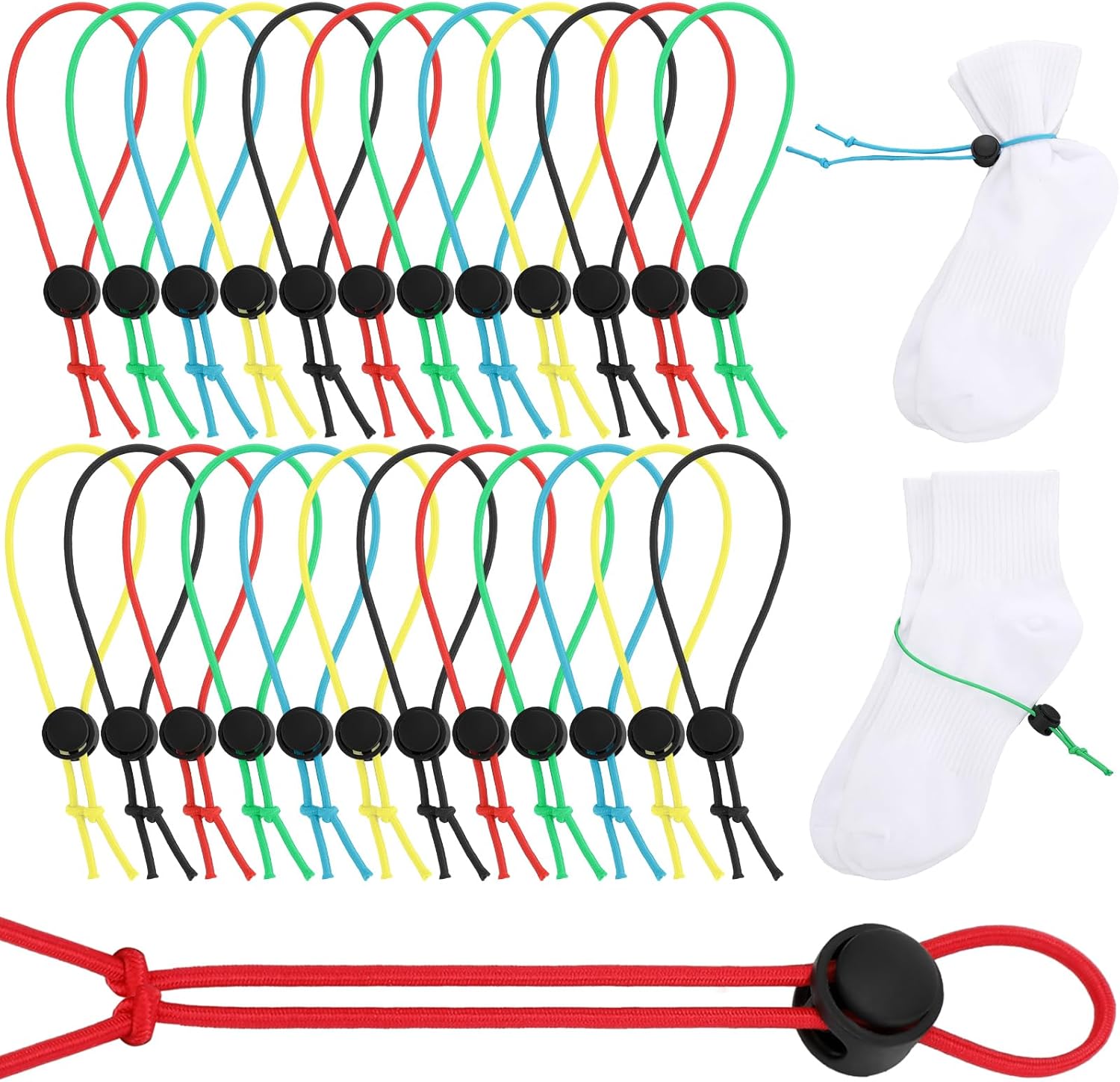 Wowangce 50 Pcs Sock Clips for Laundry Locks Your Socks