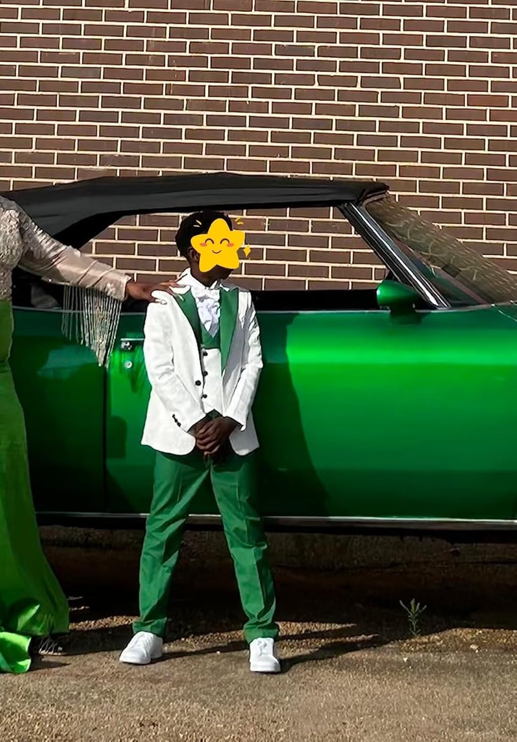ORBITRAY Child Suits 3 Pieces Jacket+Vest+Pants Boys Wedding Suit Groom Floral Tuxedo Slim Fit Boys Prom