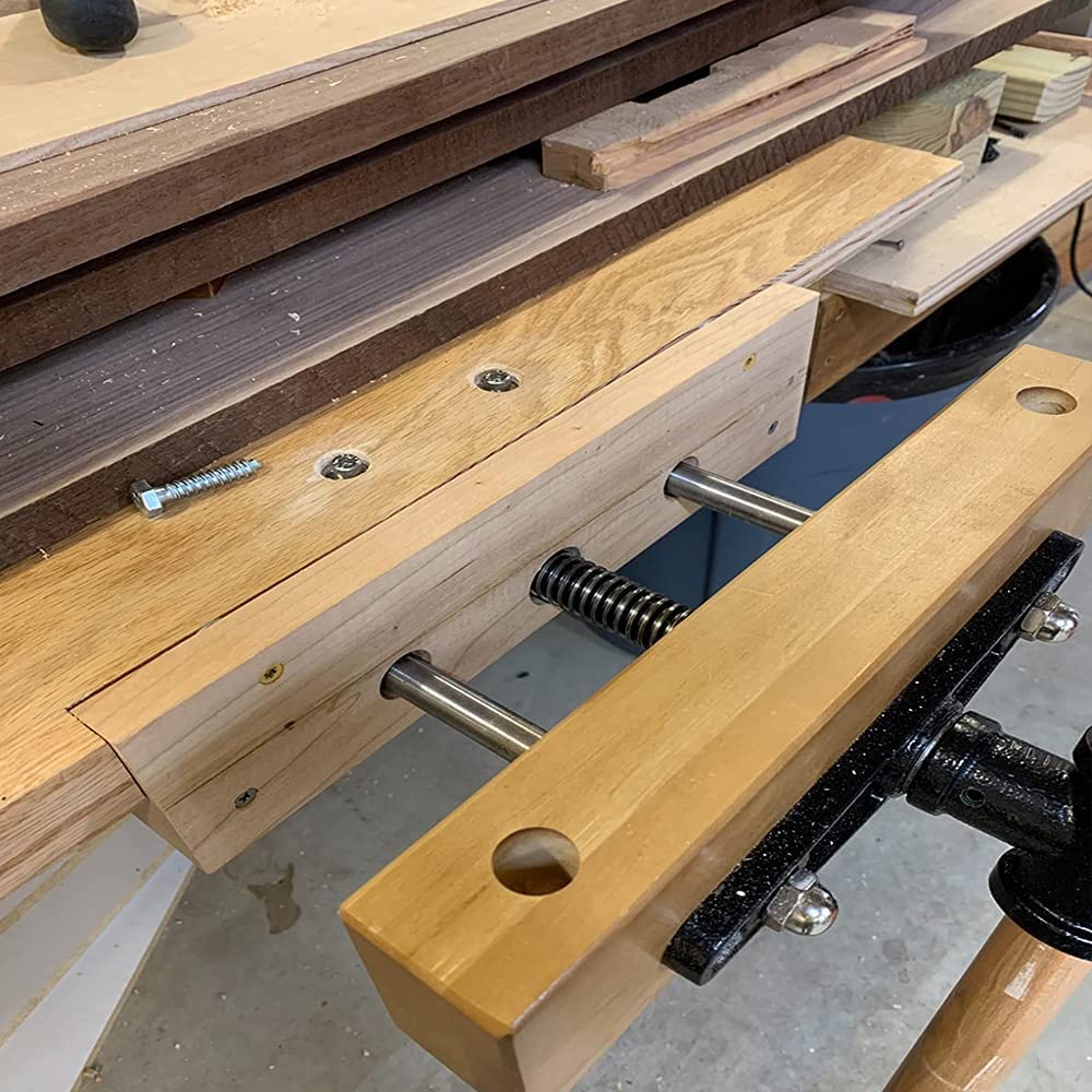 uyoyous Tornillo de banco de 255 mm para carpintería (madera, no incluye madera), tornillo de banco de banco de trabajo de 10 pulgadas