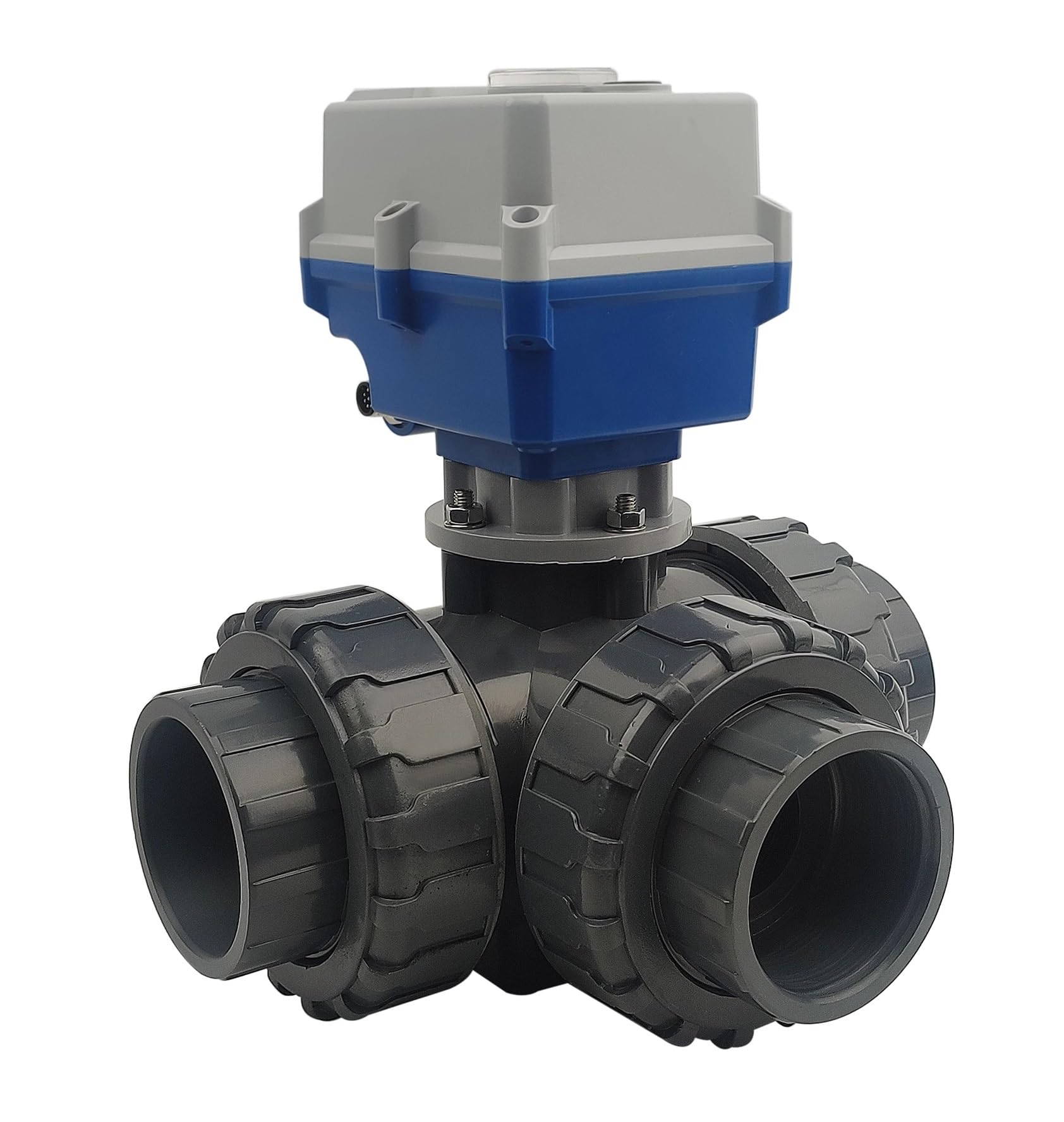 VSPPJYFG DN50-2 Motorized UPVC 3-Way Ball Valve 24VDC