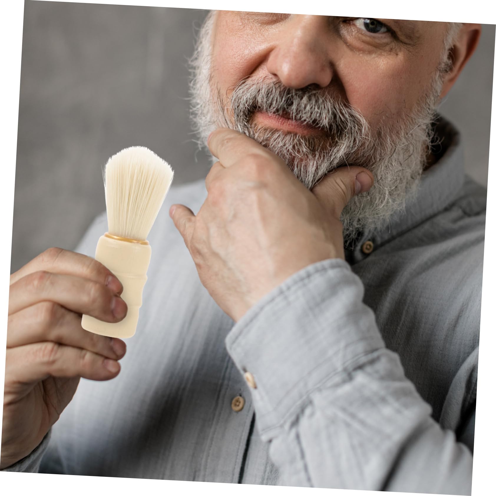 HAPINARY Barber Brush for Men Just for Beard Shaving Hair Brush Multipurpose Shaving Tool Perfect for Hair Salons