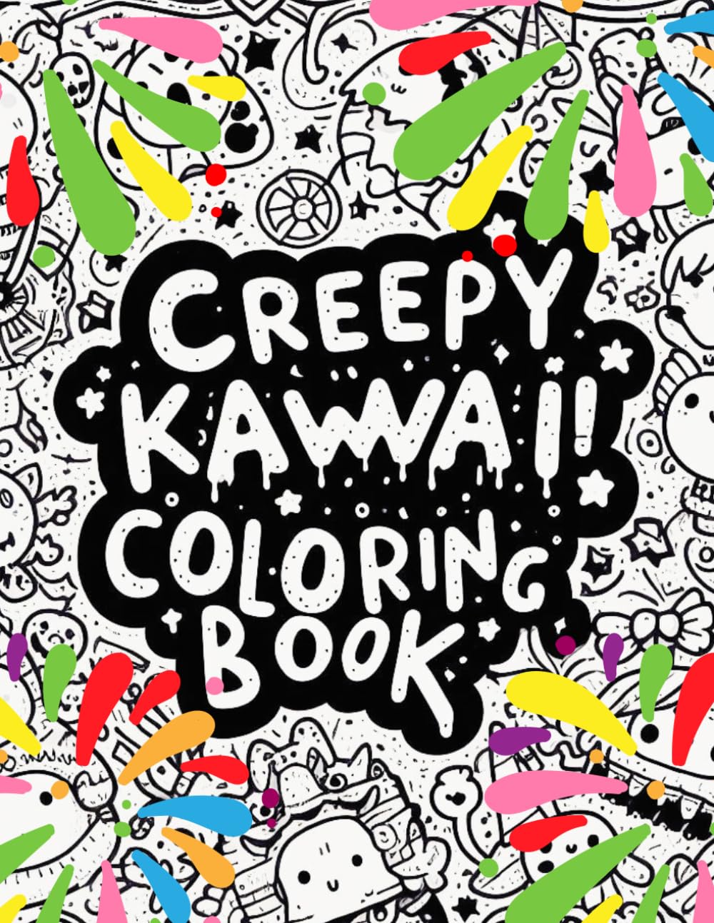 Creepy Kawaii Coloring Book: A Simple and Cute Horror Gothic Pastel-Like Coloring Pad; Set the Tone for a Spooky but Adorable Coloring Experience!