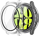 CASENED Tempered Glass Protective Case for Galaxy Watch 6 44mm – Ultra-Thin Anti-Fall Tough Protective Cover gallery image