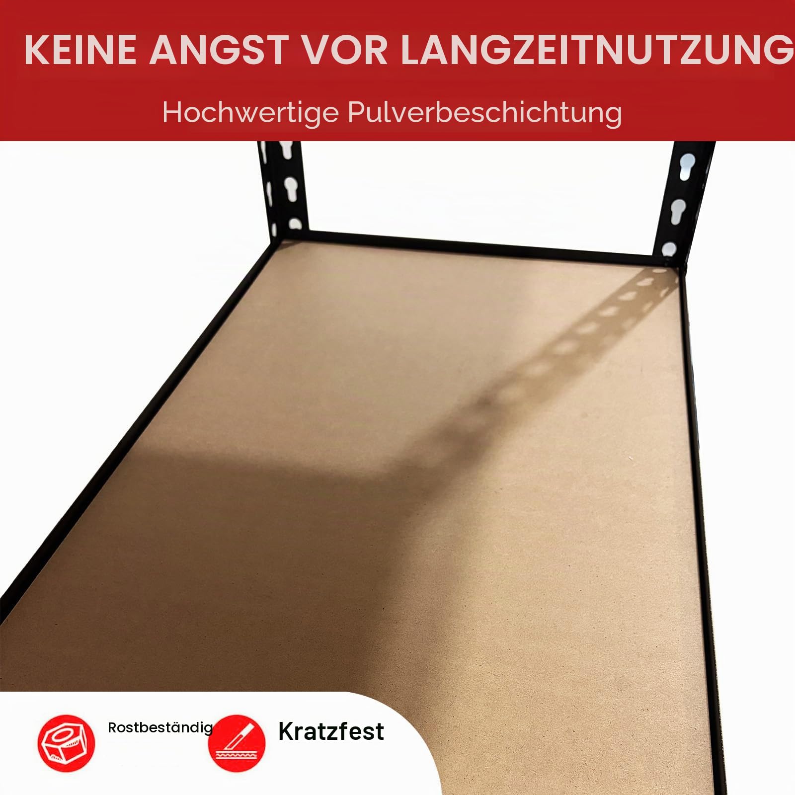Schwerlastregal mit 5 Ebenen, multifunktionales Metall-Garagenregal, hohe Tragfähigkeit, Lagerregale für Garage, Lager, Keller, Werkstatt und Heimlagerung