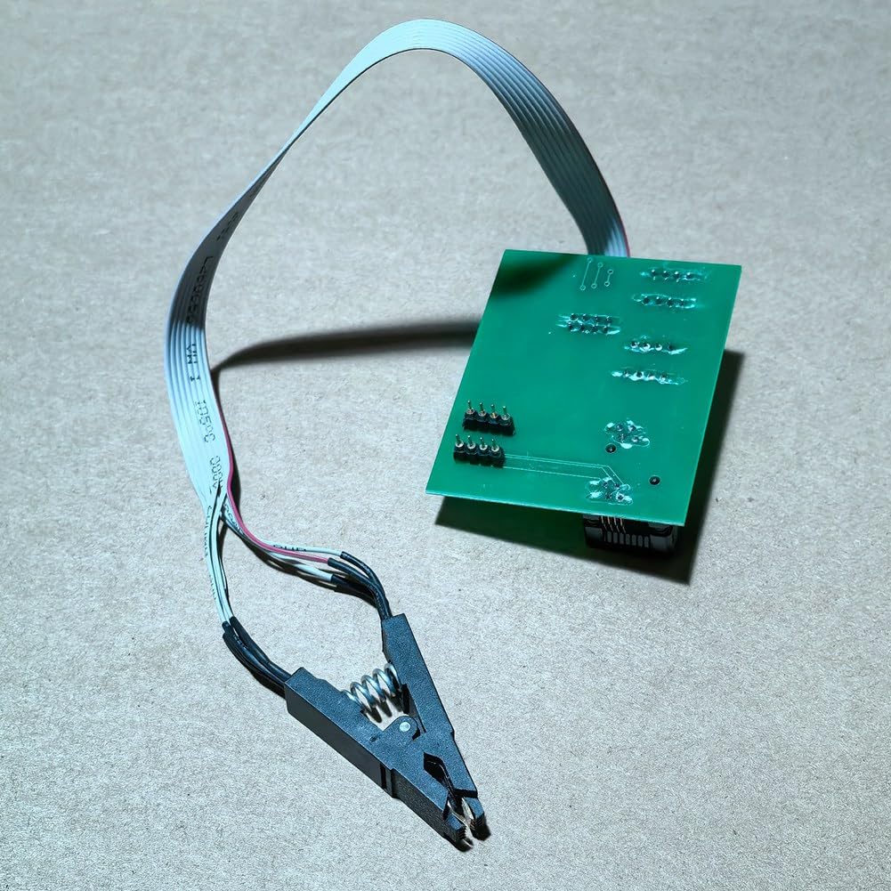 LYEAA EEPROM Adaptateur EEPROM Clip 8PIN EEPROM Soic 8 Line Clip Antivol Lecture de Données Adaptateur Support pour IProg/Orange/XPROG