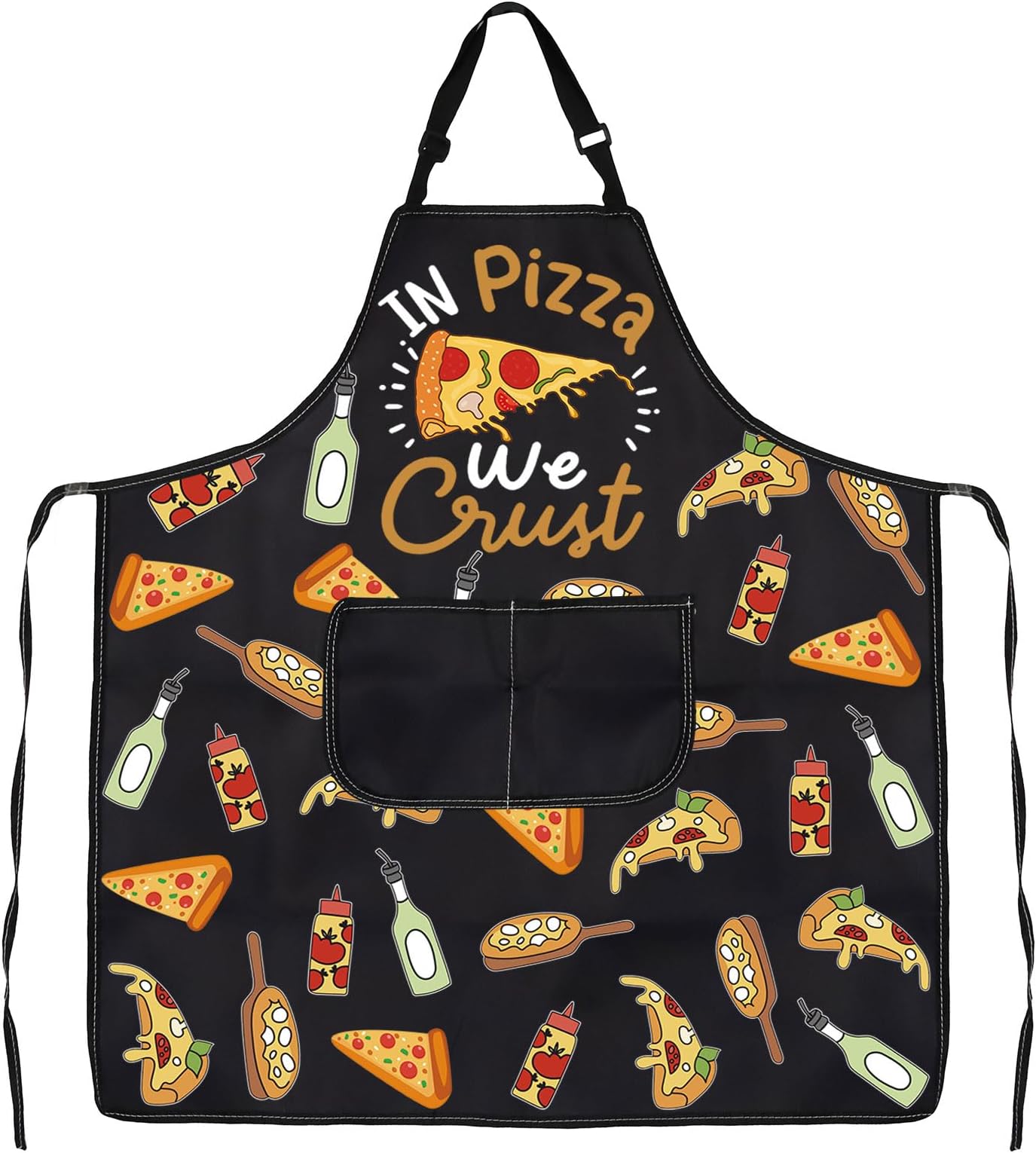 JXGZSO Pizza Cooking Apron - Adjustable Chef Apron for Pizzeria Kitchen