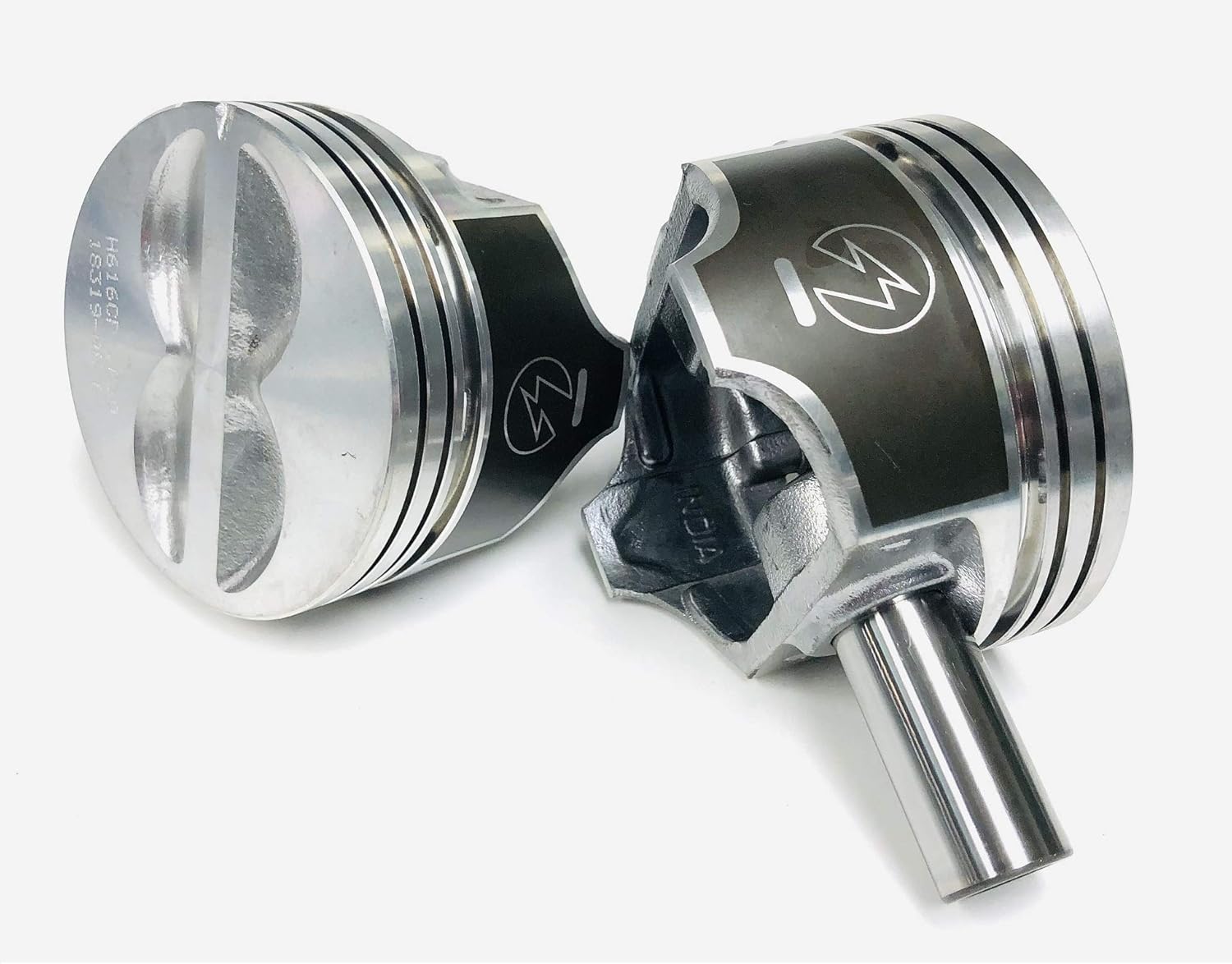 Flat Top Pistons Moly Rings Kit compatible with Chevy 400 SBC 406. (.030" Bore 4.155"). Click over size needed before placing in CART!