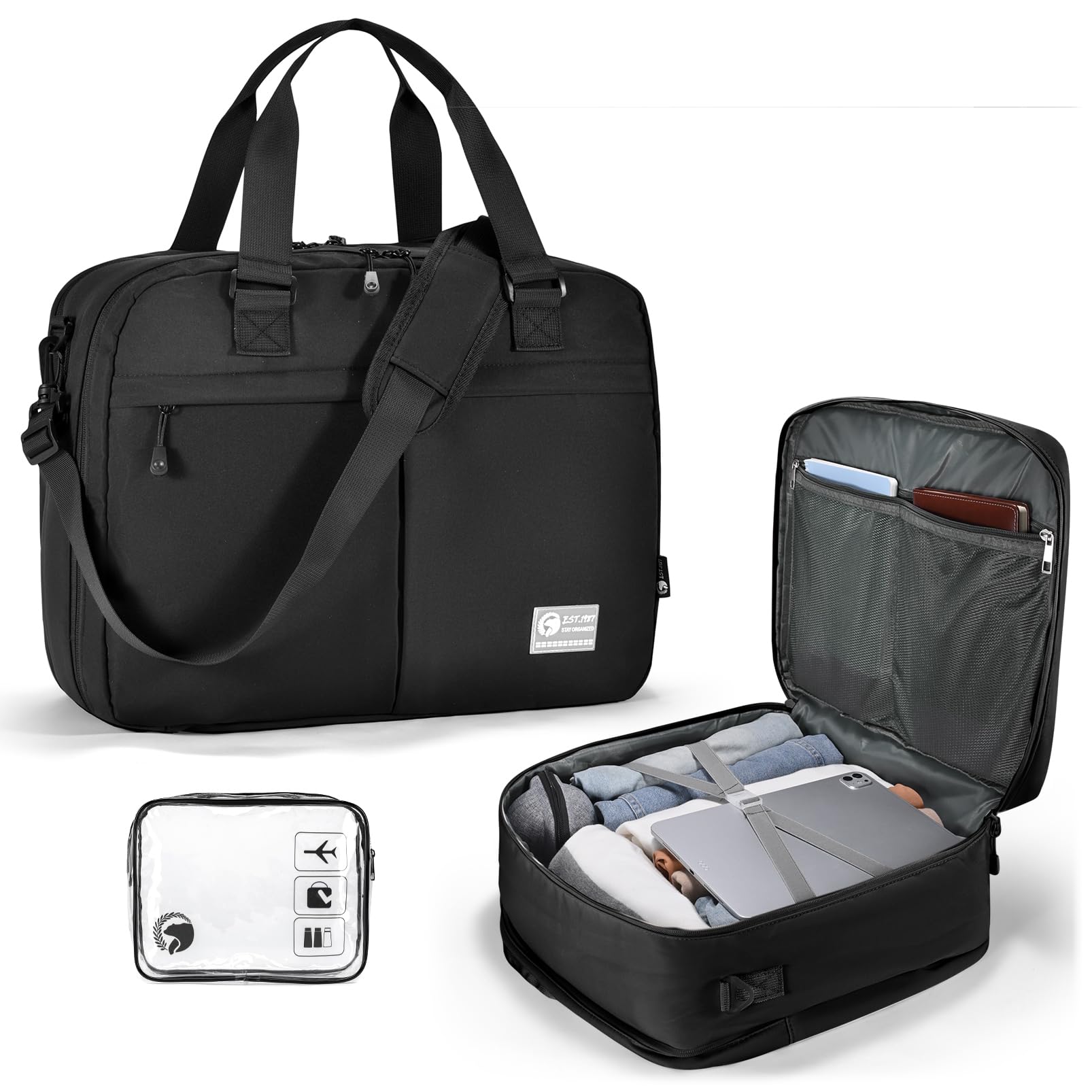 COSCOOA 18x14x8 inches Ttravel Duffel Bag for Spirit Frontier Airlines Personal Item Bag, 32L Travel Duffel Bag Large Overnight Weekender Bags for Gym