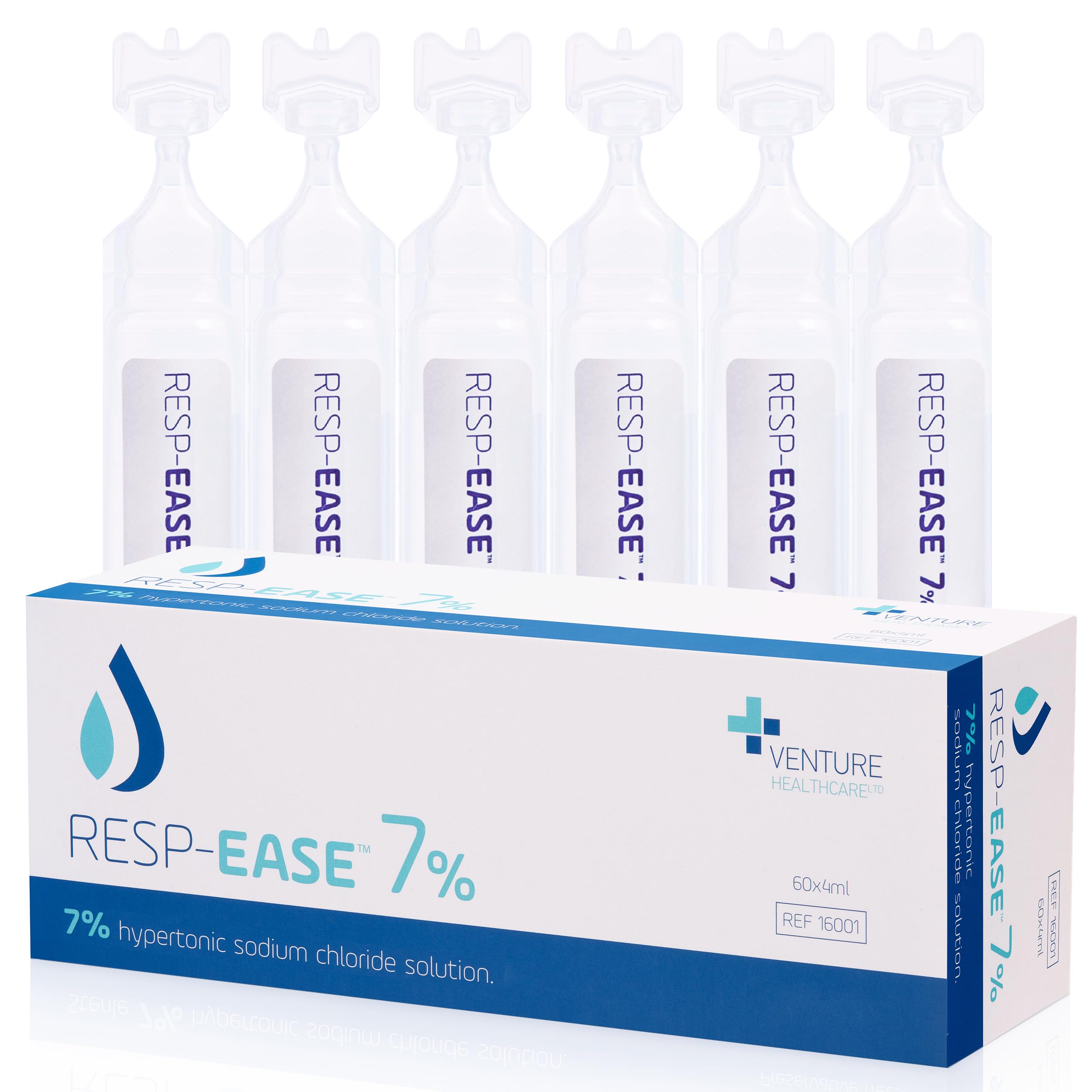 Venture 7% Saline Solution for Nasal Irrigation and Moisturizing of The Airways - Sodium Chloride 7% for Nose, Nasal Cleanse for Adults and All Ages - 240ml / 8.12 fl oz