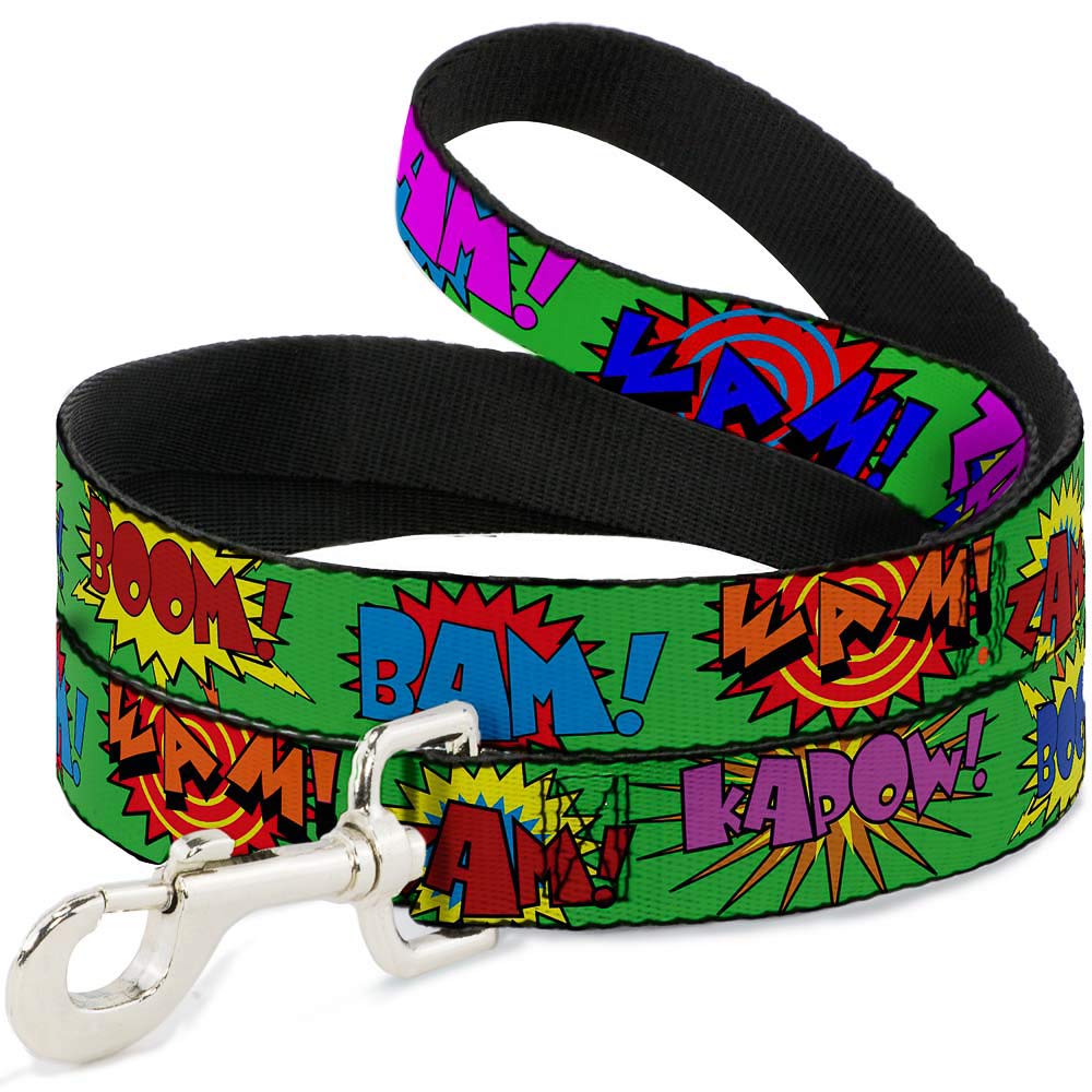 Laisse pour chien Effets sonores Vert Multi Couleur Buckle Down en nylon