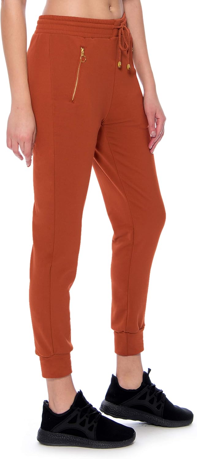 Indero Women's Soft Fleece Joggers Relaxed Fit Sweatpants