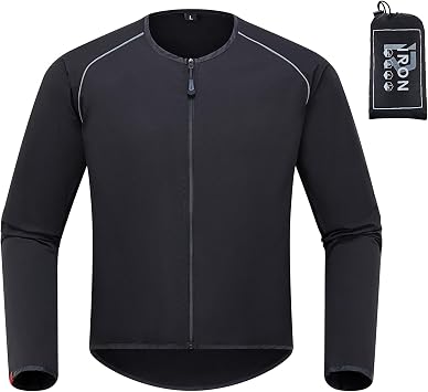 IRON JIAS Motorcycle Jacket Windproof Liner, Water-Repellent, UPF 40+ Sun Protection, Breathable, Compact and Packable No Armor L