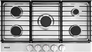 RCA Stainless Steel 5-Burner Gas Cooktop