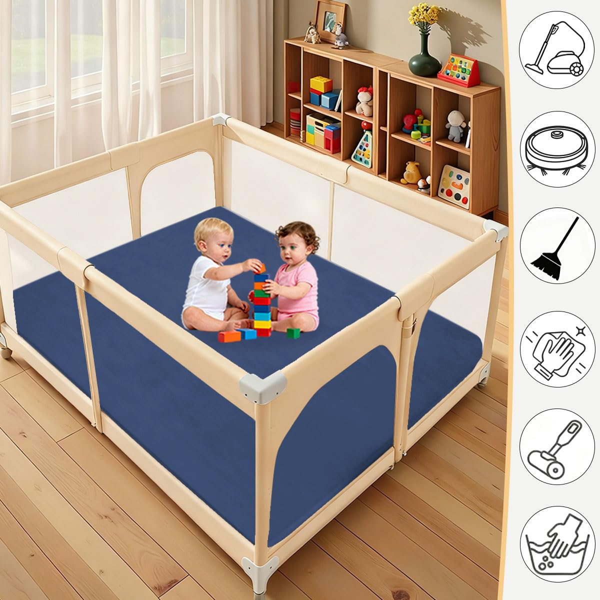 Speelmat voor Baby, 200 x 290 cm Kruipmat voor Baby met Traagschuim en Antislip Onderkant, 3cm Dikke Speelkleed voor Baby, Speelmat voor Kinderen, Baby's, Peuters en Pasgeborenen Speelmat voor Baby, 200 x 290 cm Kruipmat voor Baby met Traagschuim en Antislip Onderkant, 3cm Dikke Speelkleed voor Baby, Speelmat voor Kinderen, Baby's, Peuters en Pasgeborenen