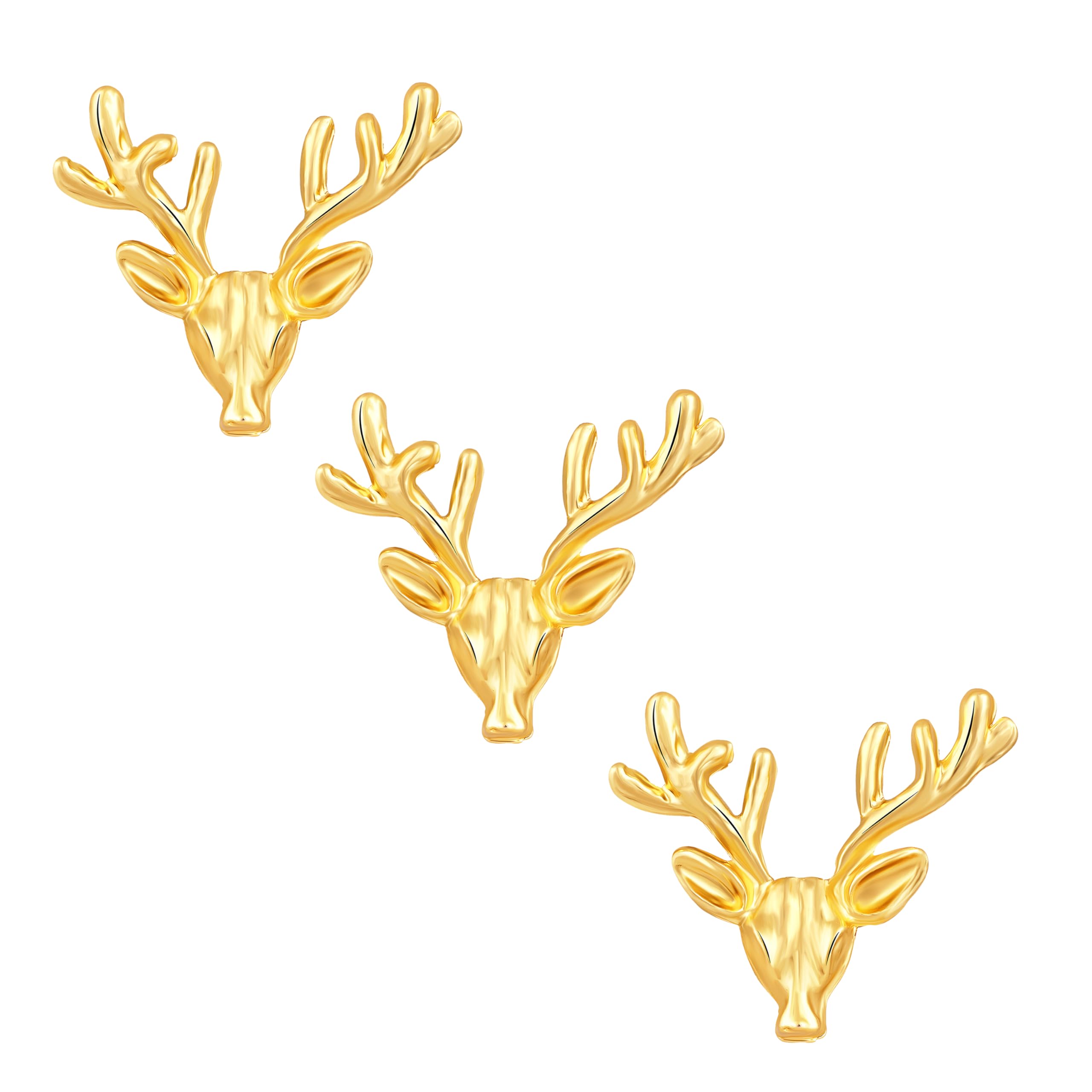 Combo of Deer-Face Shaped Wedding Brooch | Lapel Pin | Collor Pin for Men (CO1105806R)-image-29