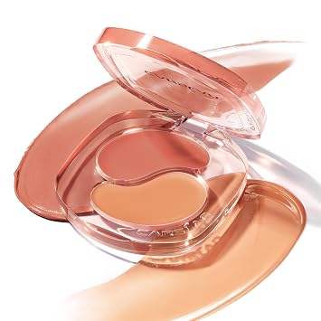 CARSLAN 2-in-1 Cream Blush for Cheeks & Lips, Dual Texture Matte & Dewy Finish, Hydrating Lightweight Formula, Easy To Blend, Multi-Use for Cheeks, Lips, Eyes, Natural Everyday Makeup BR03