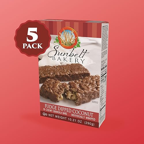 Vista 117 de Sunbelt Bakery Barras de granola masticables con chispas de chocolate, 50 barras de 1.0 onzas (5 cajas)