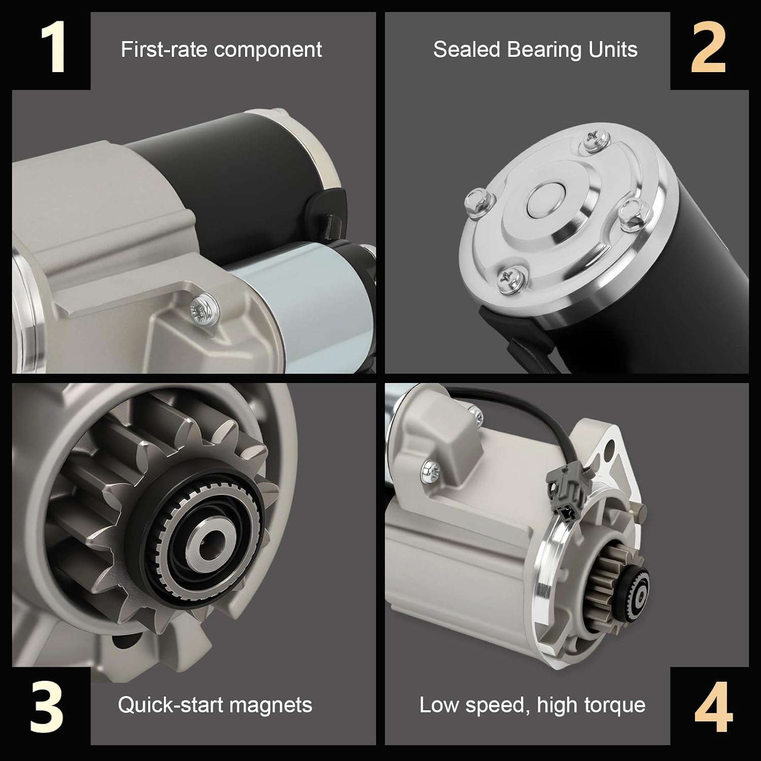 Starter for Nissan Rogue Rogue Select Sentra 2007-2015 2.5L l4 - Starter Motor with 13 Tooth -1.7KW 12V CW- Replacement OE 19061