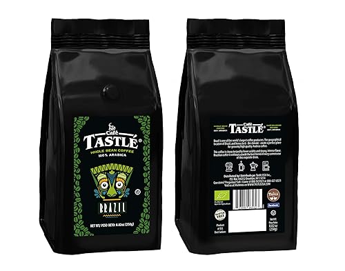 Miniatura 2 de Cafe Tastle Brasil - Café de grano entero 100% arábica tostado medio, 8.82 onzas