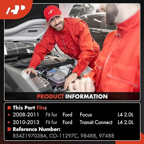 Miniatura 2 de A-Premium Compresor de aire acondicionado con embrague compatible con Ford Focus 2.0L 2008-2011, Transit Connect 2.0L 2010-2013, con compresor