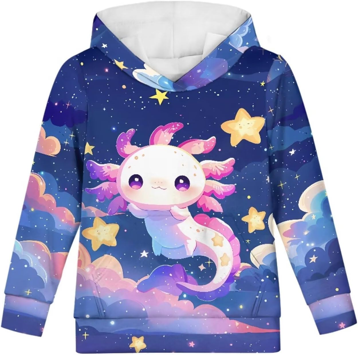 JEOCODY Hoody Sweatshirt wiht Hood Hoodie S-XL Size for 6-14 Years old Boys and Girls Primary School Student