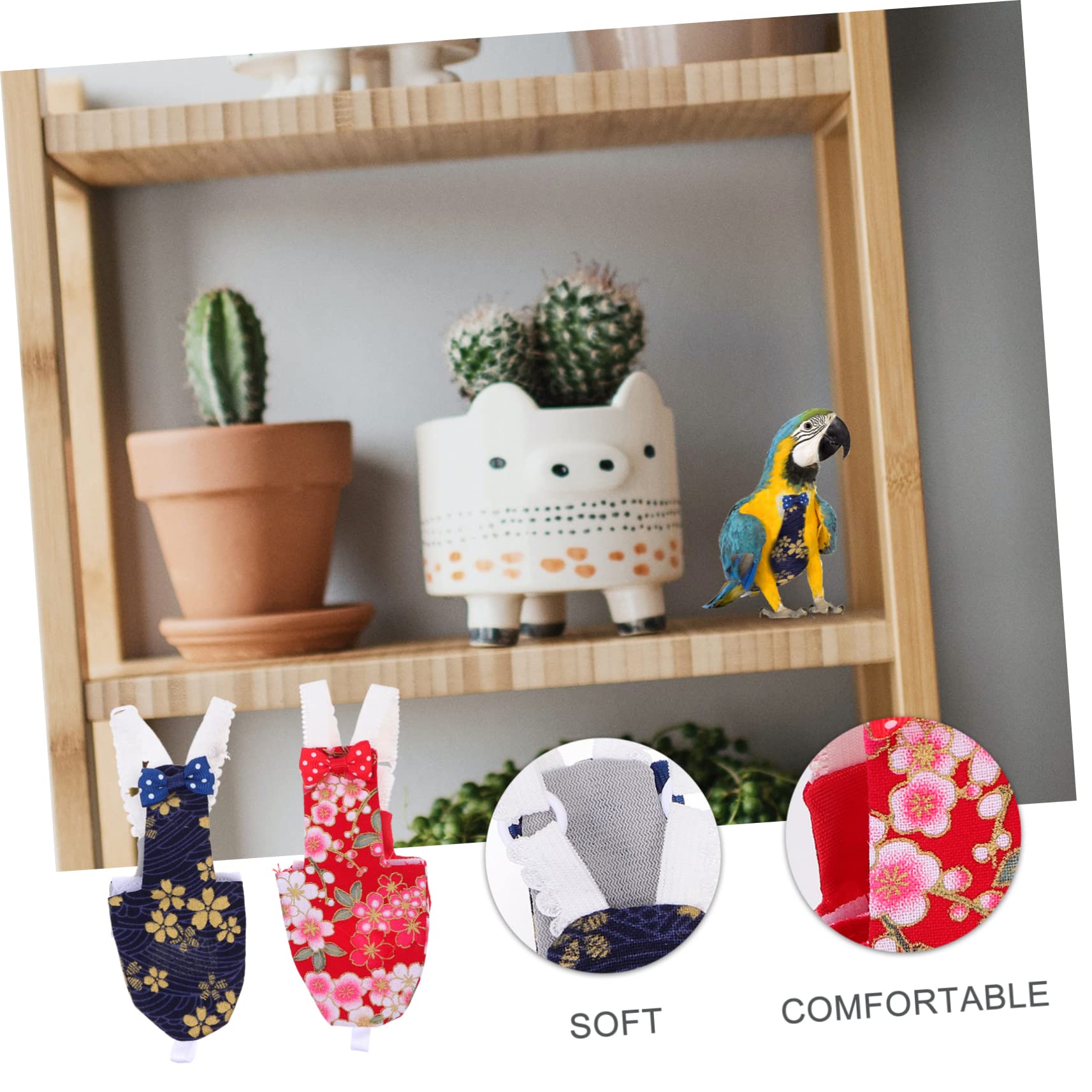 Yardwe 6pezzi Pannolini Per Pappagalli Lavabili e Riutilizzabili Design Per Piccole e
