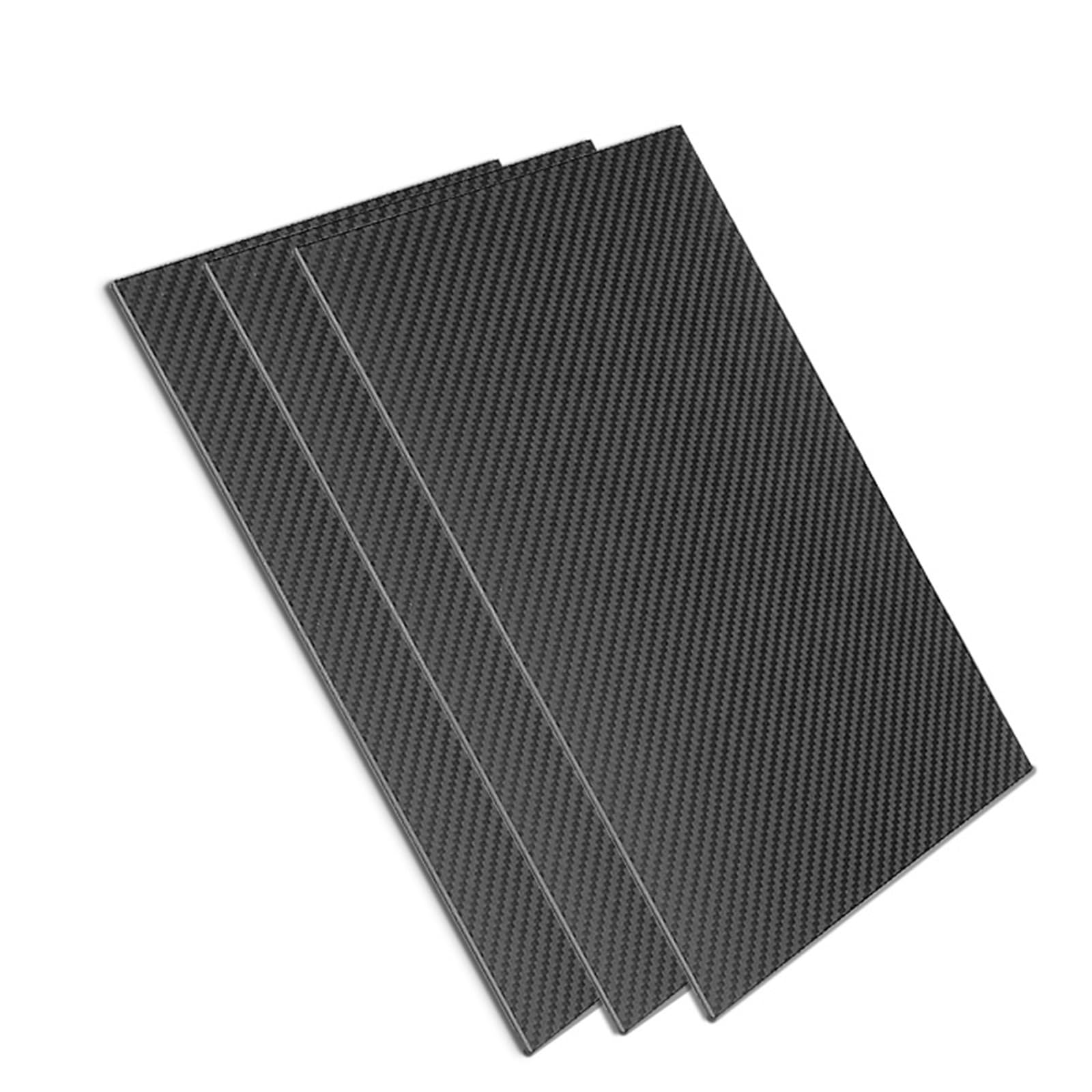 245x395mm 3K High Strength Carbon Fiber Board Panel Thickness 0.25mm-6mm RC Model Composite Hardness Material Matte Surface 3k Carbon Fiber(0.5mm Twill Matte)