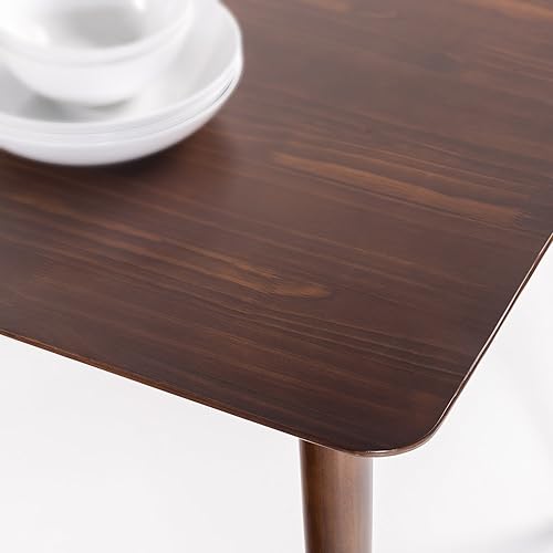 Vista 4 de Zinus Jen 47 Inch Wood Dining Table/Solid Wood Kitchen Table/Easy Assembly, Espresso