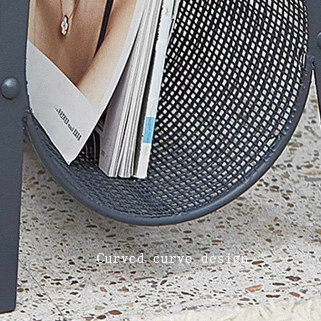 Magazine Rack Basket Floor Personalized Storage Racks Wrought Iron Small Bookshelf Simple Newspaper Rack File Placement