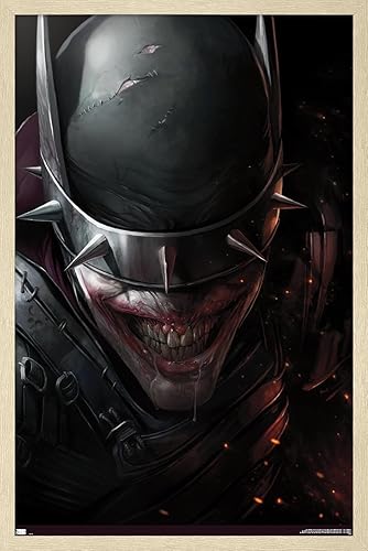 Miniatura 7 de Trends International DC Comics - Póster de pared con cara de Batman Who Laughs, 22.375 x 34 pulgadas, versión enmarcada en negro Versión con marco