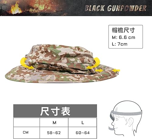 Miniatura 6 de Militar táctico camuflaje boonie sombrero caza pesca al aire libre