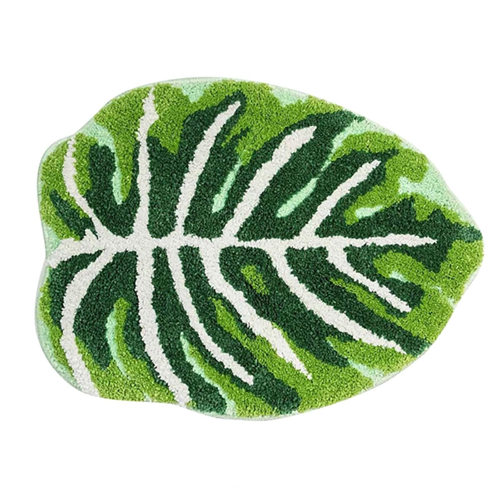 Tapis de bain original thème feuilles pour cadeau de Nouvel An