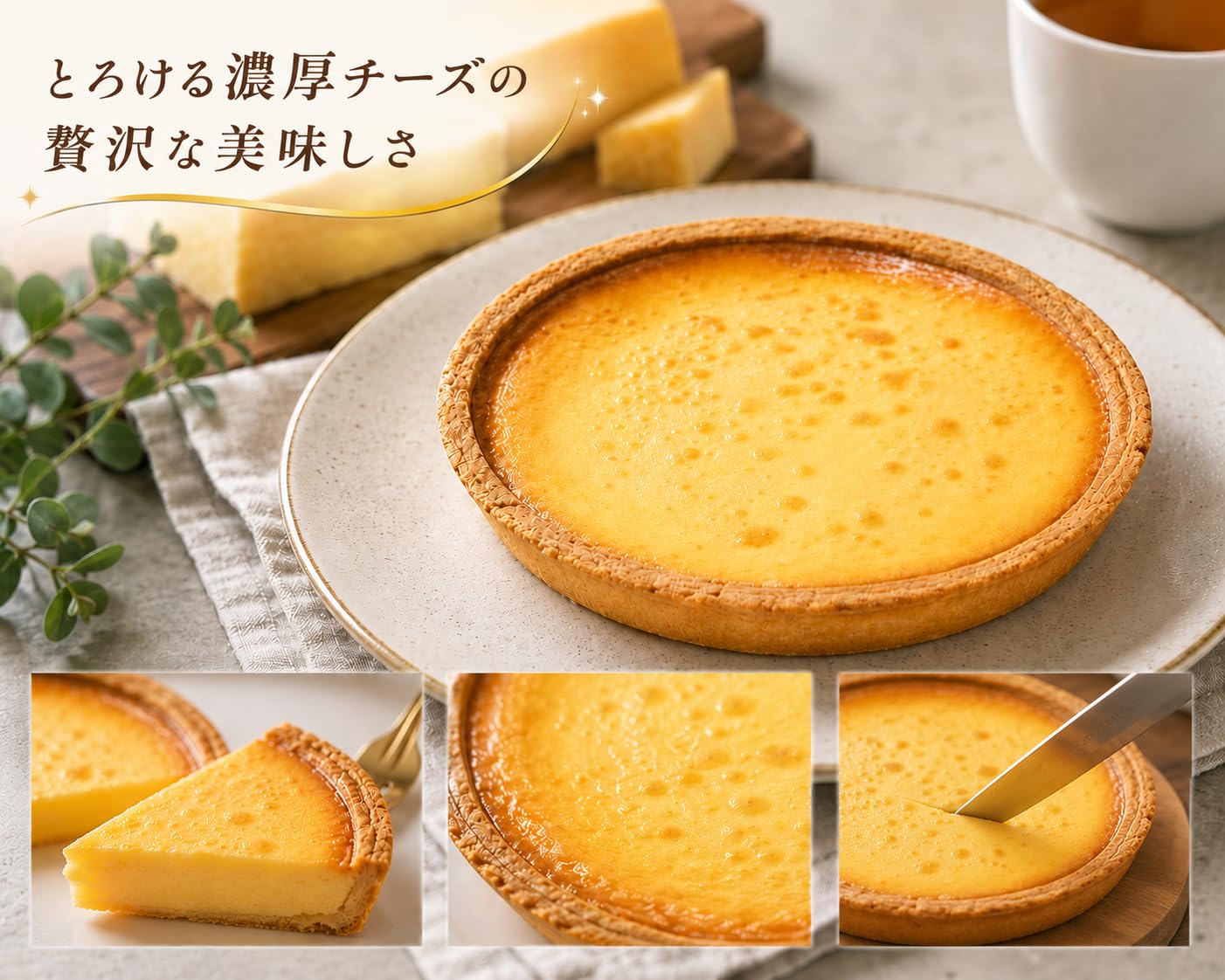 Amazon.co.jp: チーズタルト チーズケーキ トリプルチーズ ベイクド