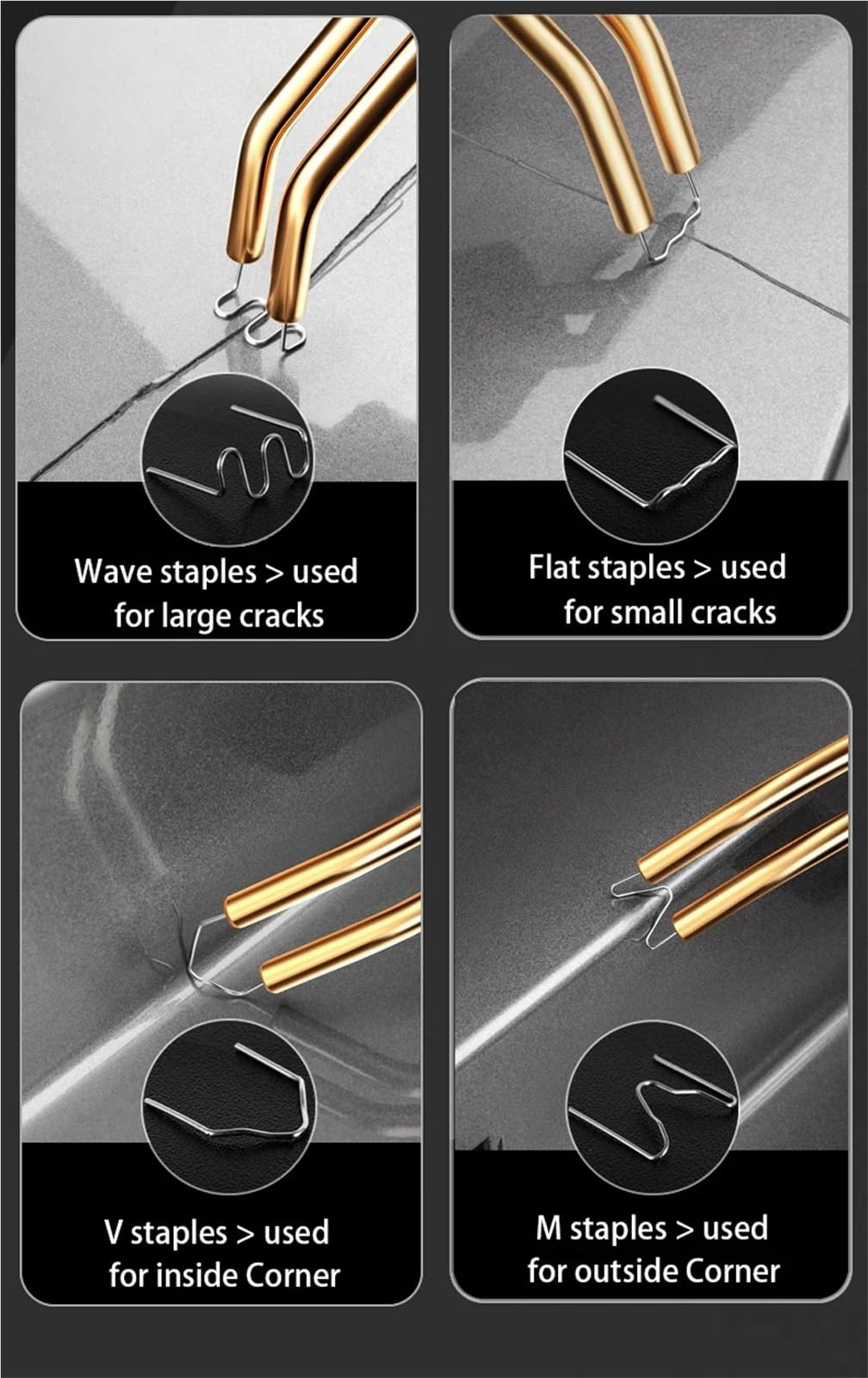 Saldatrice A Pistola, Saldatrice, Saldatore Per Punti Metallici In Plastica, Macchina Per La Riparazione Di PVC, Strumenti Per La Riparazione Di Paraurti Per Auto Kit Riparazione Paraurti Auto