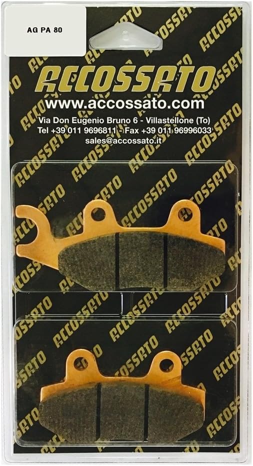 Accossato Brake Pad AGPA80ST PGO > 125 i-charge Fuel Injection, 125 (2003)