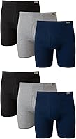 Hanes Men's Cotton Boxer Briefs Pack - Moisture-Wicking, No Ride-Up, Tagless Comfort for All-Day Coolness