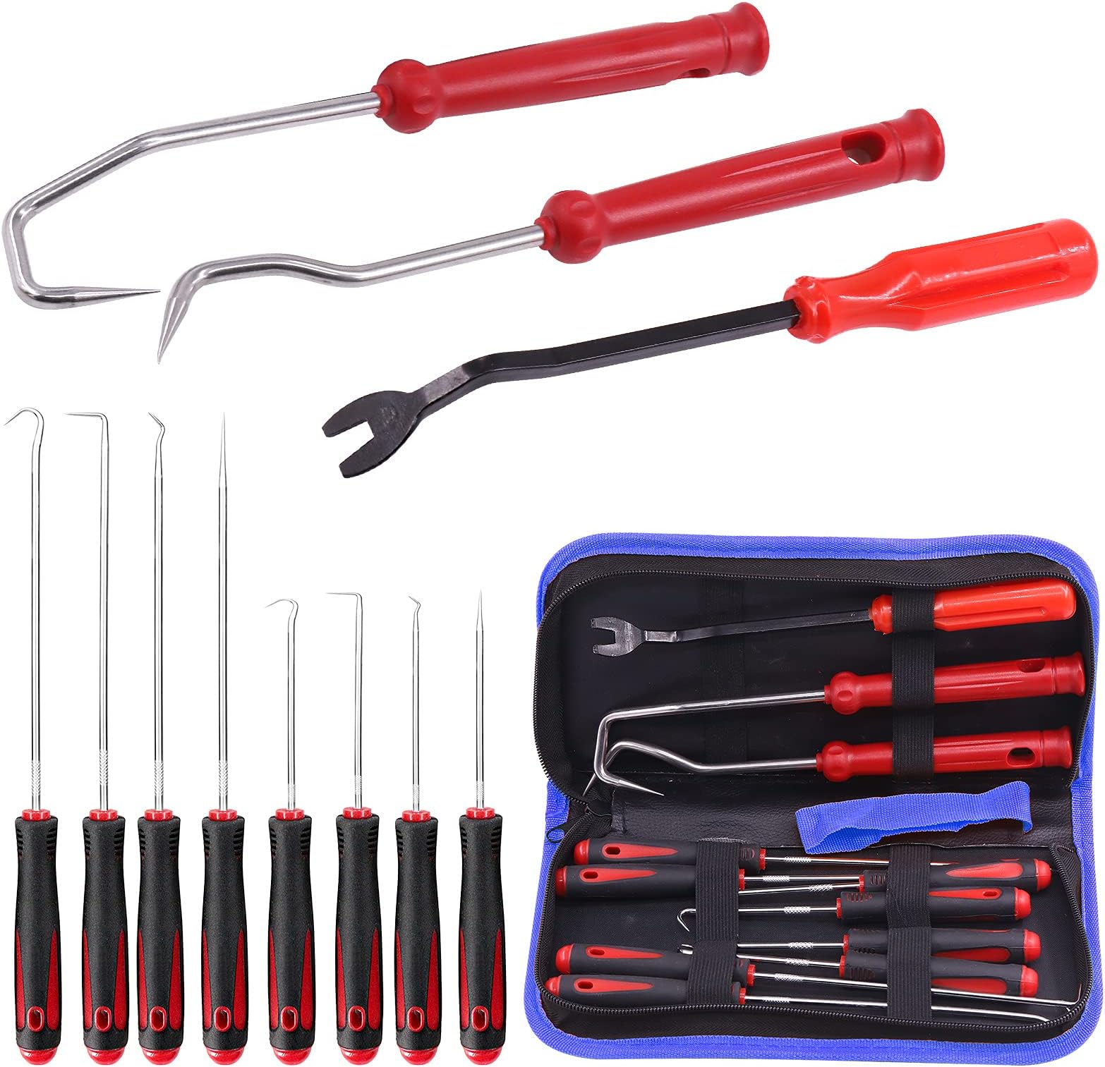 SWANLAKE 10PCS Pick and Hook Set, Pick Tool Set for Car Auto Oil Seal/O ...