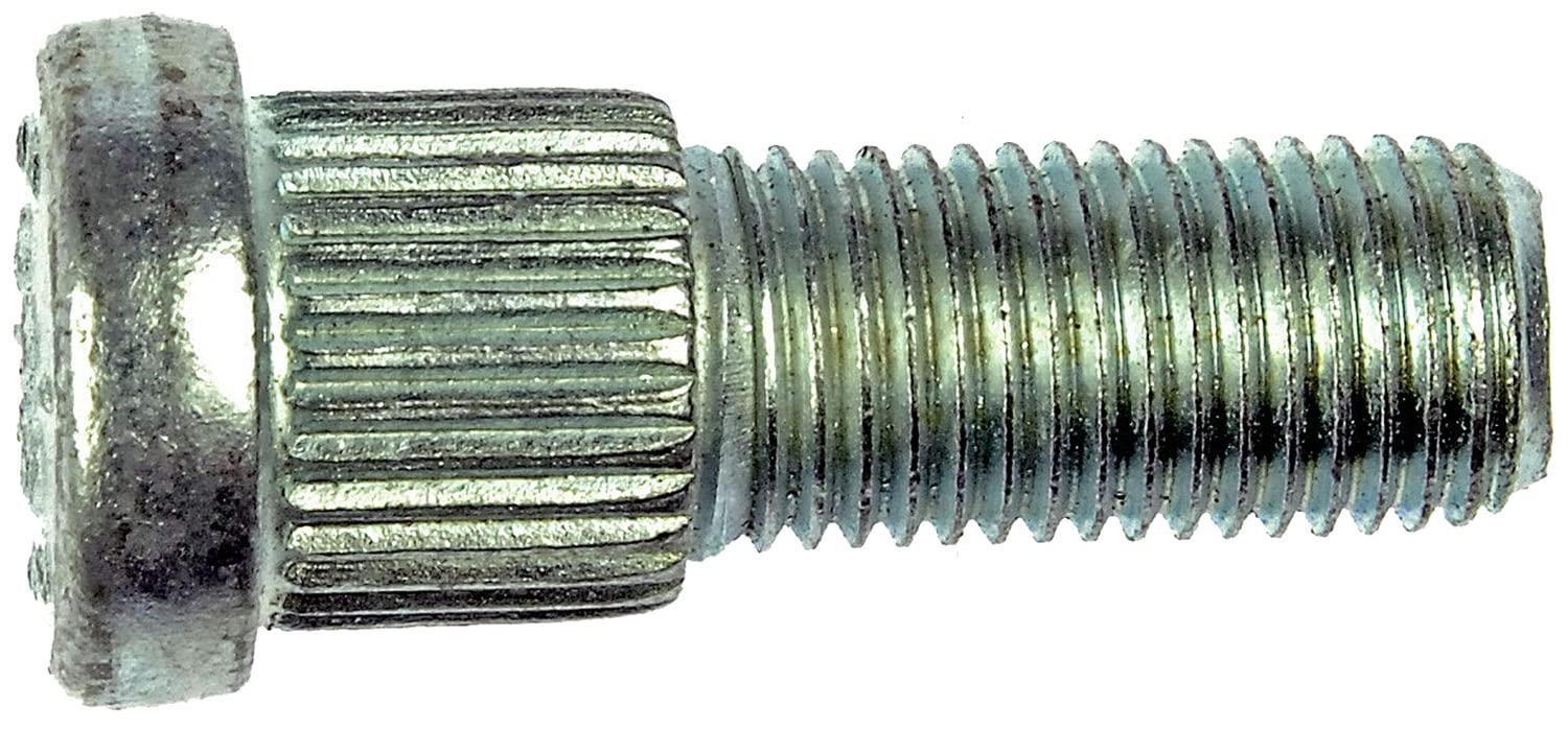 Dorman 610-024.1: 7/16-20 Serrated Wheel Stud - .570 In. Knurl, 1-3/8 In. Length - Dorman Wheel Stud 610-024.1 - WHEEL STUD - 7/16-20 Serrated Wheel Stud - .570 In. Knurl, 1-3/8 In. Length - Wheel Bolt - Wheel Stud - These wheel lug studs are made of carbon steel and tested to demanding automotive industry standards to ensure strength, longevity and safety. - Chevrolet 1962-38, Dodge 1969-61, GMC 1962-51, Plymouth 1969-60