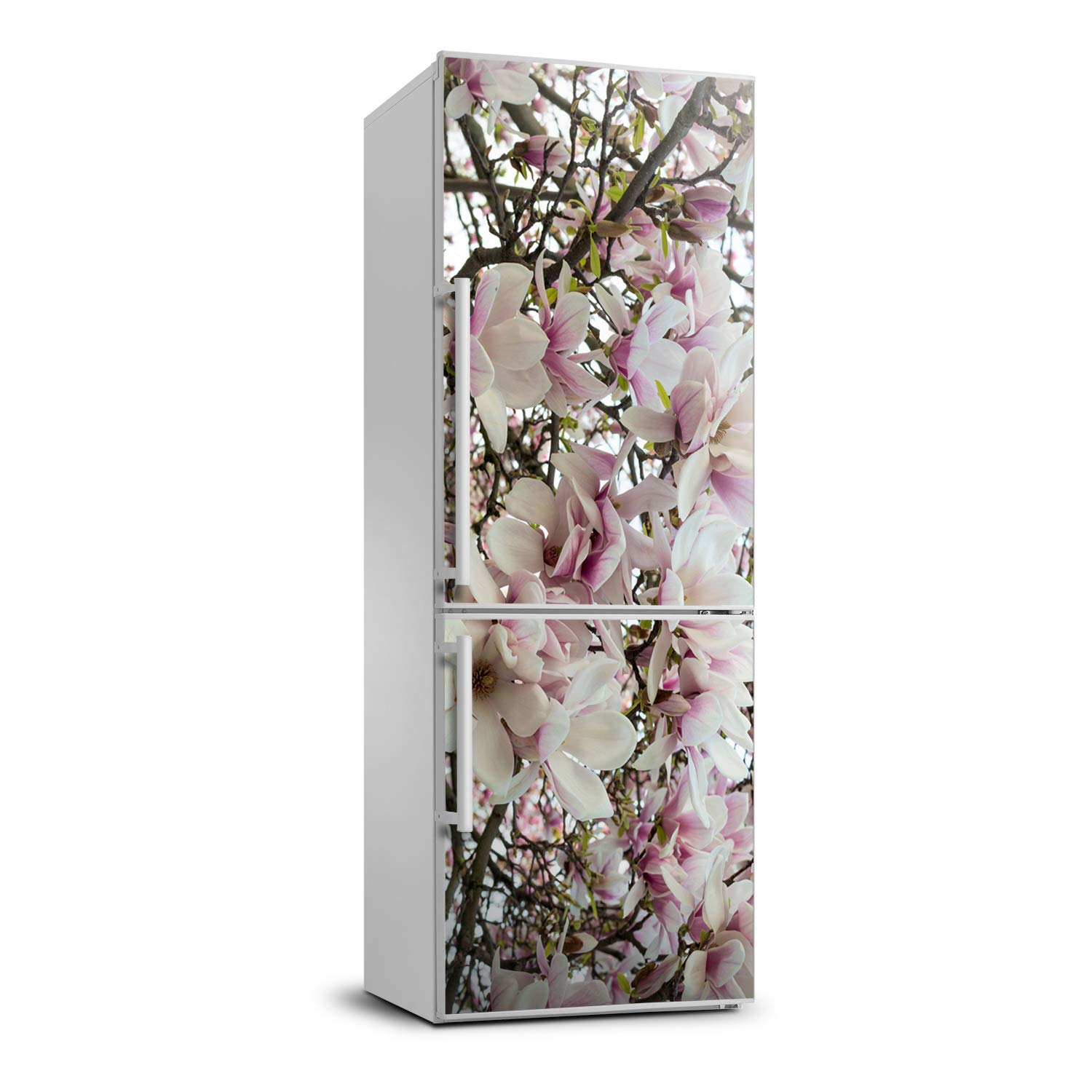 Pegatina autoadhesiva de 70x190 cm con acabado de magnolias resistente