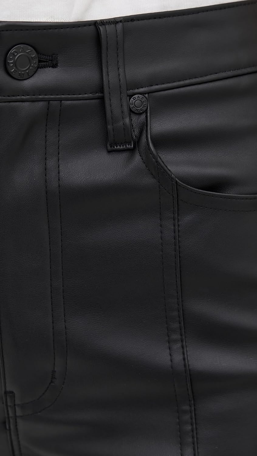 DAZE Women's Far Out Faux Leather Pants with Seaming - Image 6