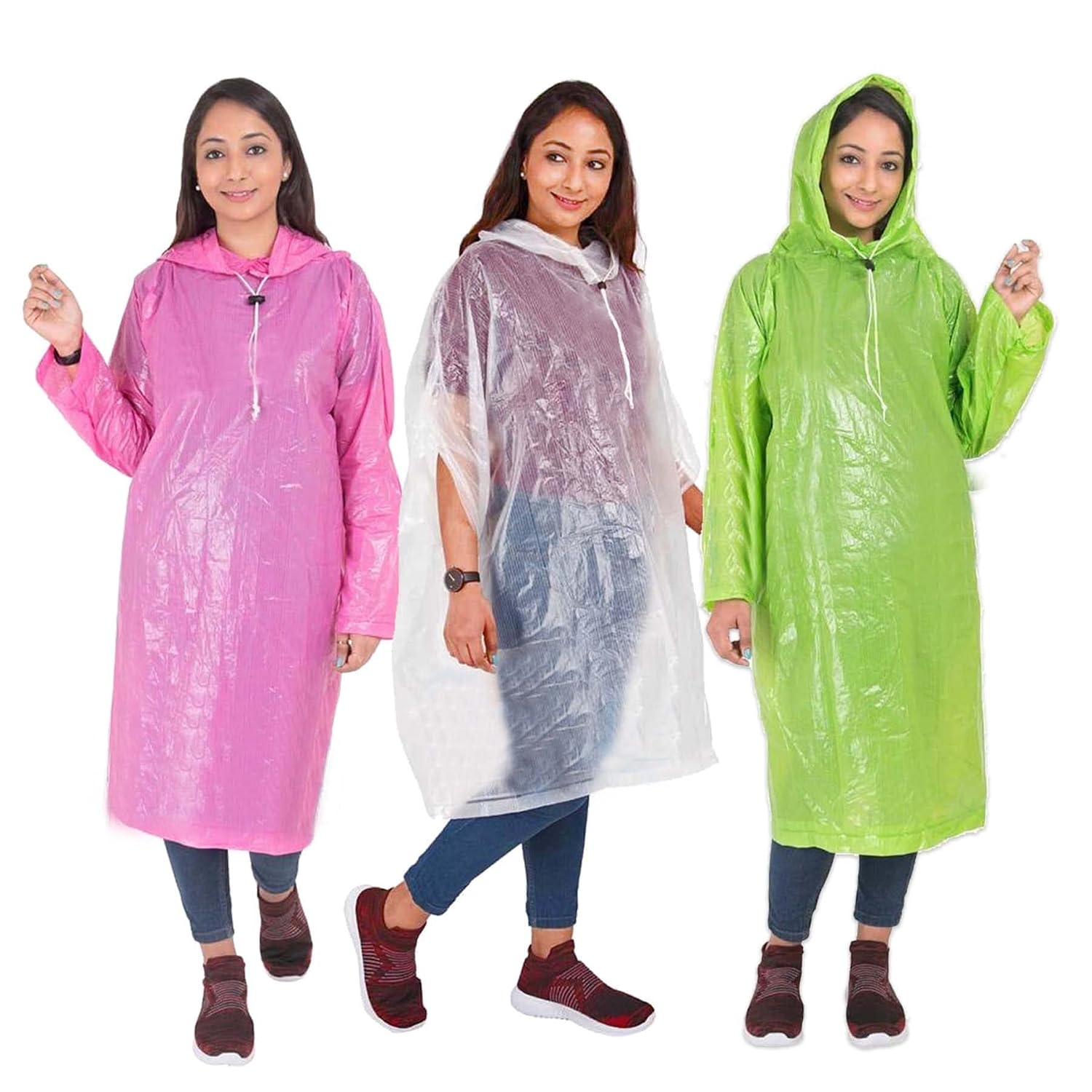 Supreme Silpaulin Unisex Cross Laminated Multi layered UV Stabilized Plastic Rain Ponchos Rainwear Raincoat provide comple...