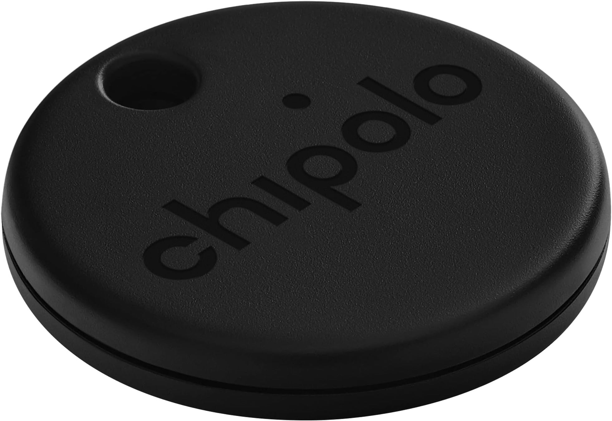 CHIPOLOONE - 1 Pack - Key Finder, Bluetooth Tracker for Keys, Backpack, Item Finder, Premium Features, Out of Range Alerts, Works with Chipolo app (iOS & Android compatible) BLACK