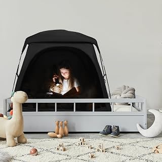 Blackout Sensory Tent for Autism Kids Calming & Sleeping, CPC Certified, Versatile & Large Size Fits Toddler Travel Bed, Twin Floor Bed, Portable & Breathable Design with Fan Pouch