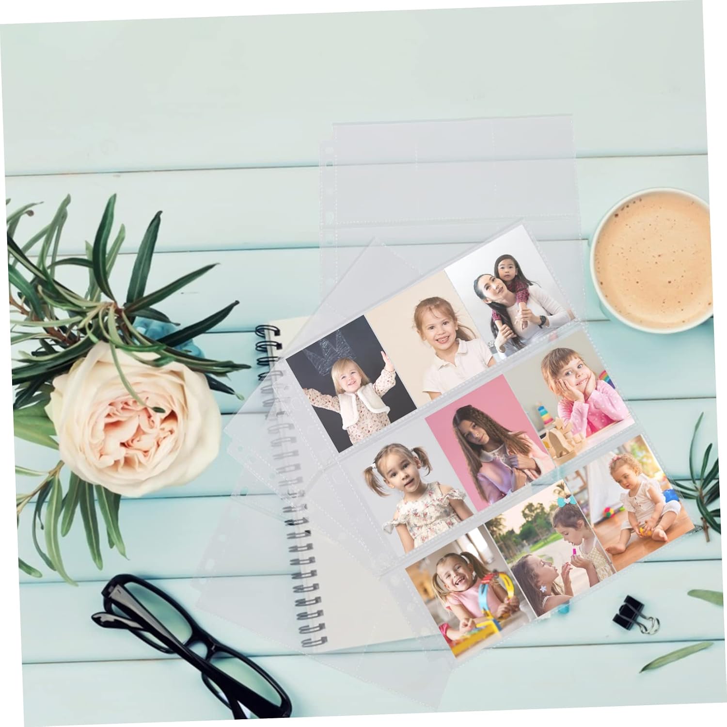 SOLUSTRE 20Pcs Transparent Photo Album Inner Page Bags for Game Pictures Protective Covers for Photos Postcards and Collectibles for Home and Office Organization