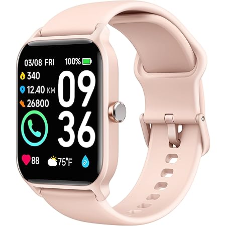 LIGE Smartwatch Fitness - Montre Connectée Avec Suivi Fréquence Cardiaque, Podomètre, Contrôle Musique - Neuf, étanche, écran AMOLED