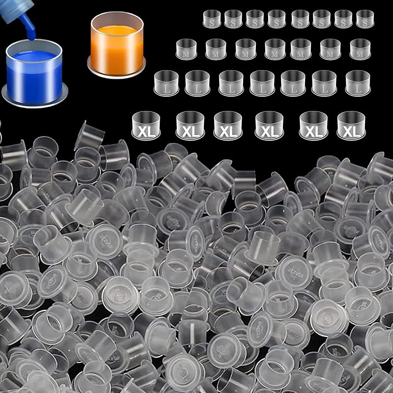 Copos para tinta de tatuagem Urknall com base, 1000 unidades, tamanho S